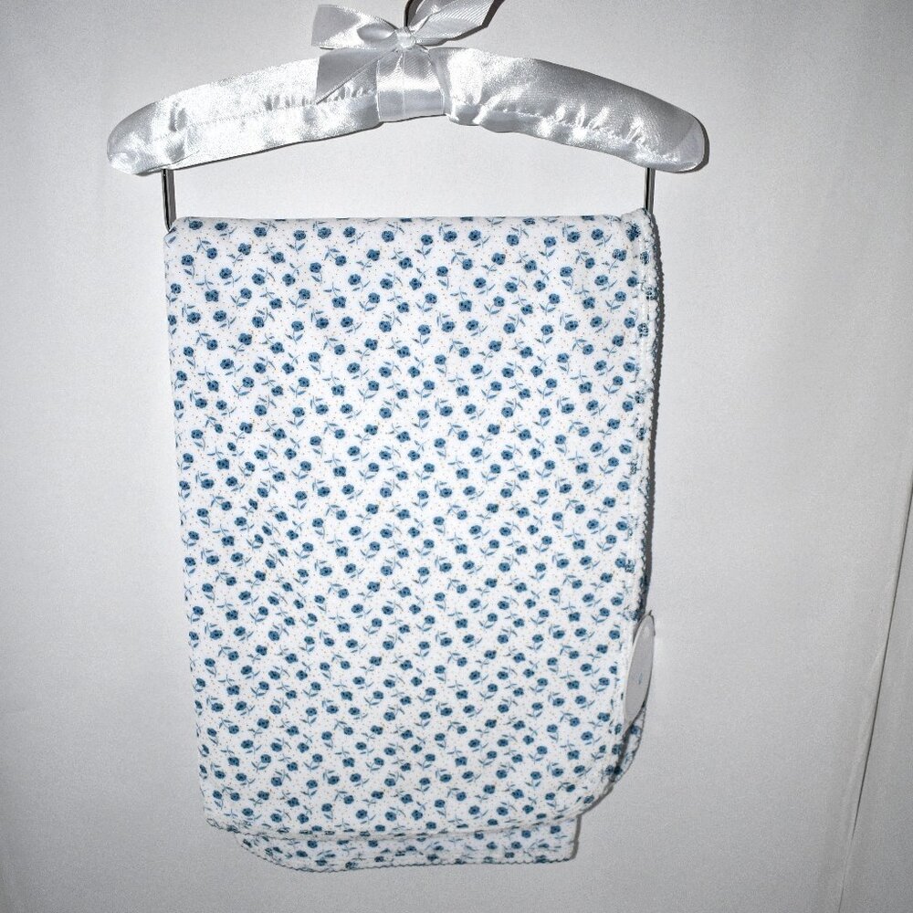 Edgehill Collection Baby Girls Velour Floral Printed Blanket #EHA9003 NWT Detail